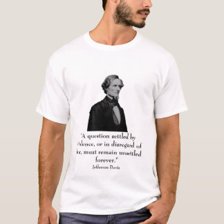 Camiseta Jefferson Davis e citações