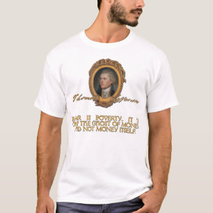 Camiseta Jefferson no papel moeda