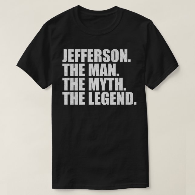 Camiseta Jefferson Nome Jefferson Nome Jefferson Nome dado (Frente do Design)