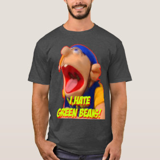 Camiseta JEFFY Eu odeio presente de feijão verde