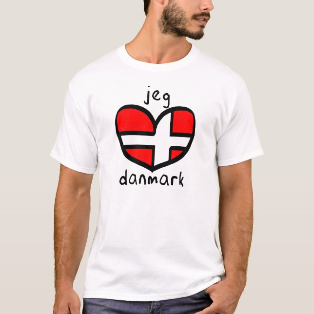 Camiseta Jeg Elsker Danmark (Frente)