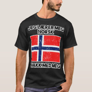 Camiseta Jeg Lrer Meg Norsk Learning Norueguês