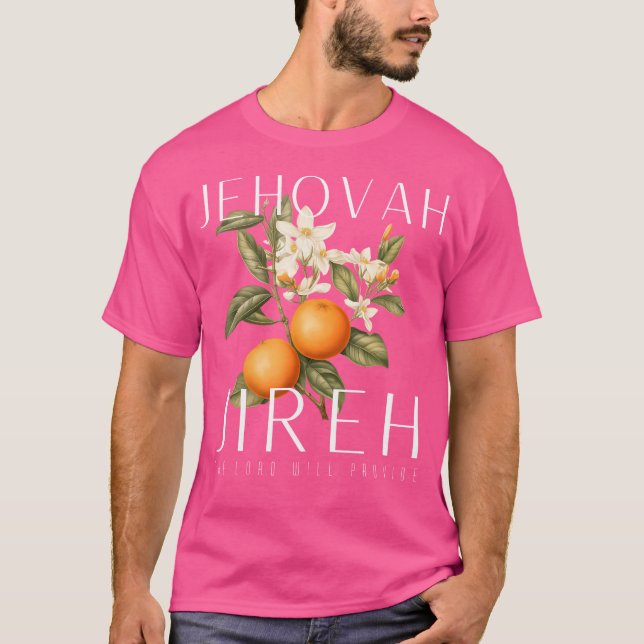 Camiseta Jehovah Jireh, Fruta Gráfica Jesus Cristo (Frente)