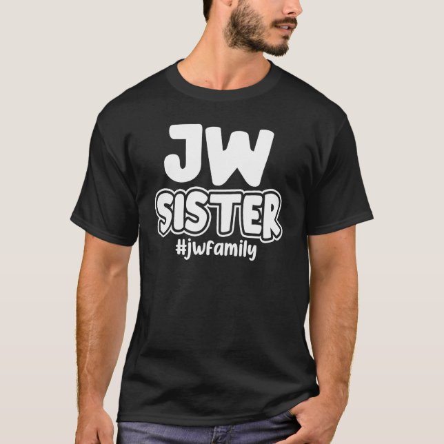 Camiseta Jehovah testemunha Jw irmã Família JW (Frente)