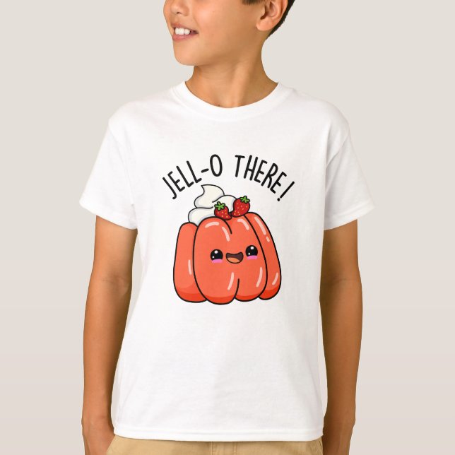 Camiseta Jello Lá Engraçado Laranja Jello Pun (Frente)
