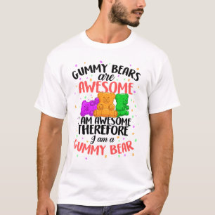 Camiseta Jelly Gummies T-shirt Frutado de Doces de Açúcar S