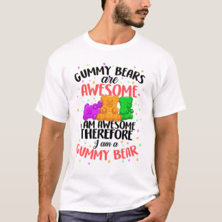 Camiseta Jelly Gummies T-shirt Frutado de Doces de Açúcar S