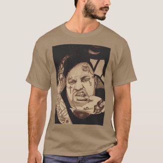 Camiseta Jelly Roll Hand Drawn Portrait retro