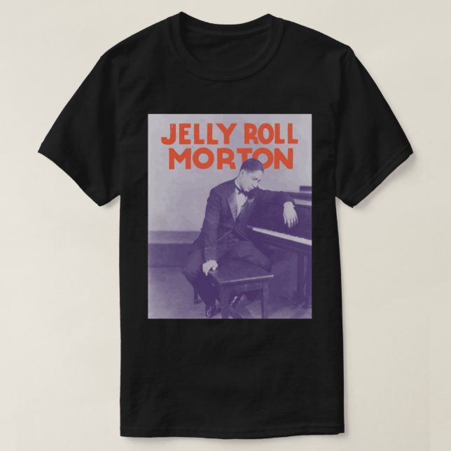 Camiseta Jelly Roll Morton Art (Frente do Design)