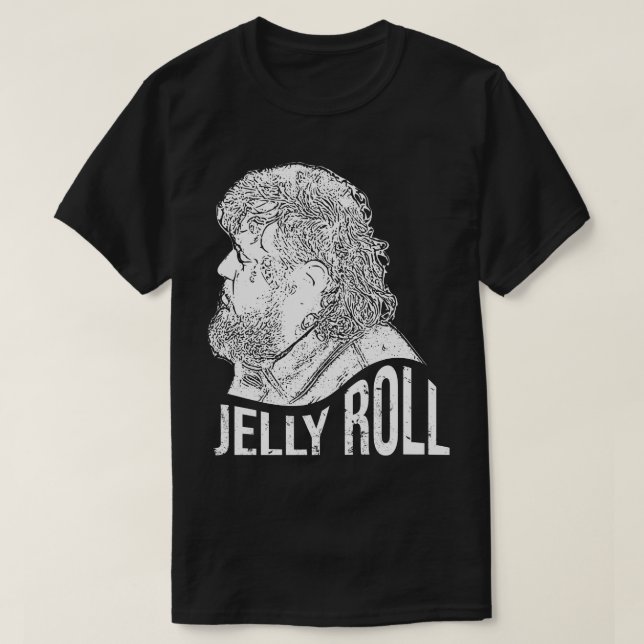 Camiseta Jelly Roll White Retro (Frente do Design)