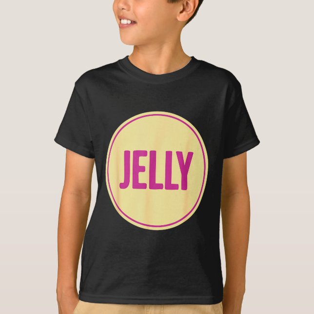 Camiseta Jelly Shirt Adult Men Women Kids Peanut Butter Cos (Frente)