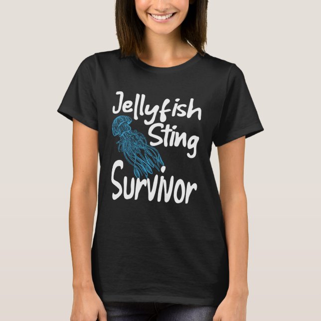 Camiseta Jellyfish Sing Survivor Sea Creatures Ocean Marine (Frente)