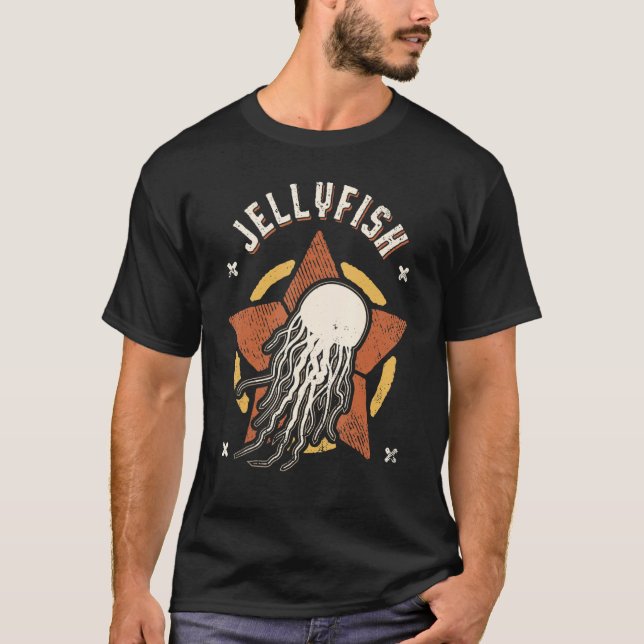 Camiseta Jellyfish Vintage Retro Classic Animal (Frente)