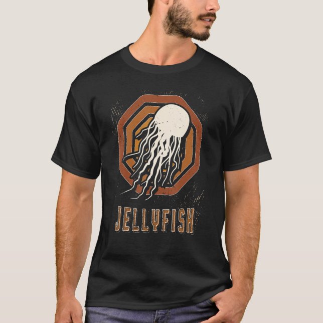 Camiseta Jellyfish Vintage Retro Classic Animal Love (Frente)
