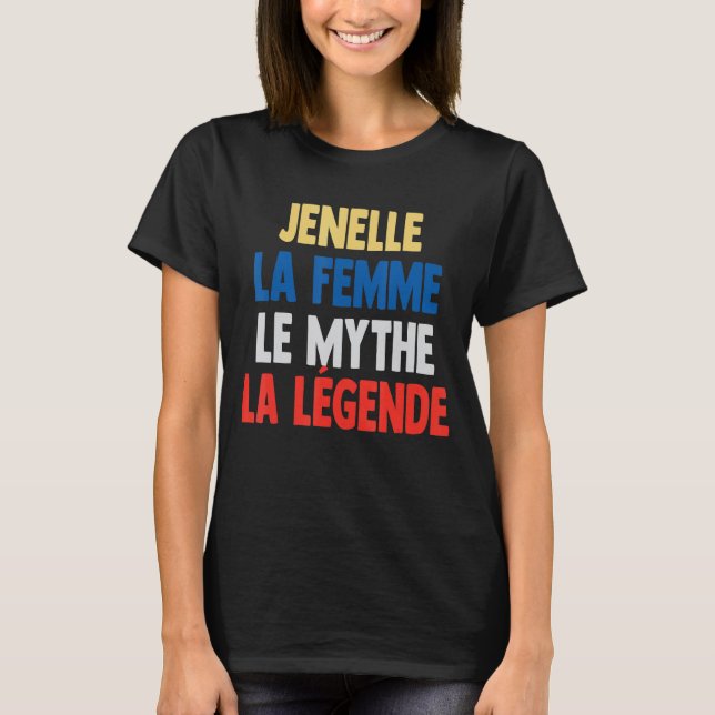 Camiseta Jenelle La Femme O Mito A Lenda da Jenelle (Frente)
