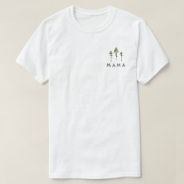 Camiseta JENNA Rustic Watercolor Pine Tree Mama