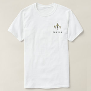 Camiseta JENNA Rustic Watercolor Pine Tree Mama