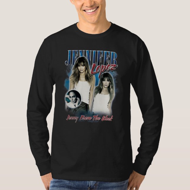 Camiseta Jennifer Lopez Bootleg Portrait (Frente)