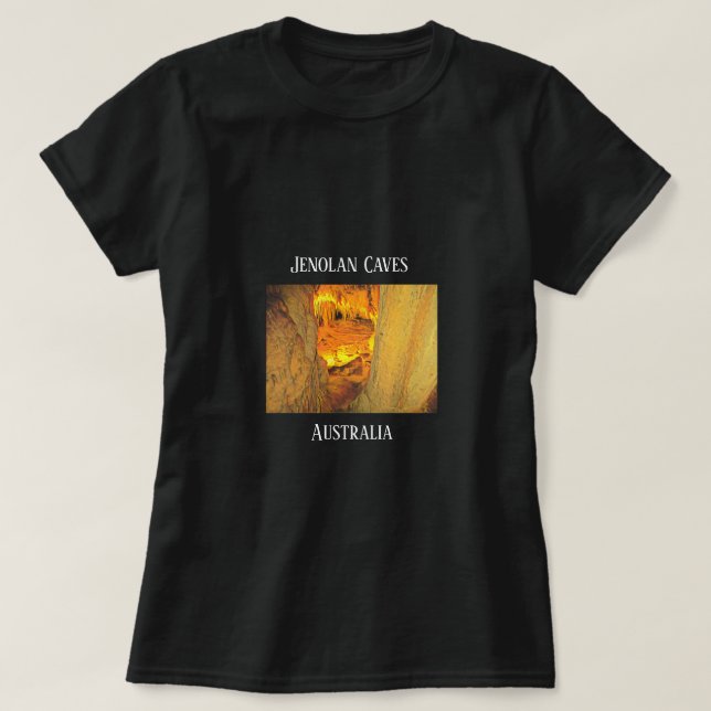 Camiseta Jenolan Cavernas de calcário Austrália (Frente do Design)