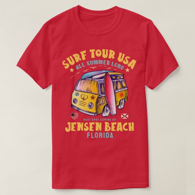 Camiseta Jensen Beach Florida 2 (Frente do Design)