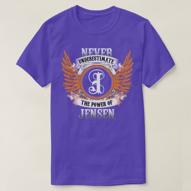 Camiseta Jensen Name Shirt Nunca Subestima O Poder Da (Frente do Design)