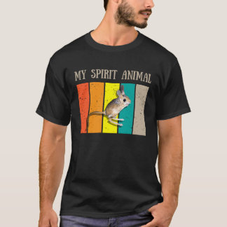 Camiseta Jerboa Spirit Animal Juming Retro Men Crianças
