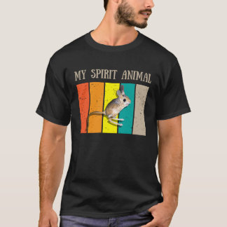 Camiseta Jerboa Spirit Animal Juming Retro Men Crianças