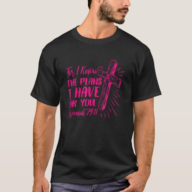 Camiseta Jeremiah 2911 Porque Eu Sei Os Planos Que Tenho Pa (Frente)