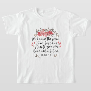 Camiseta Jeremiah 29 11 - Pelo Que Sei Os Planos - Floral