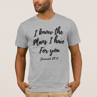 Camiseta Jeremiah 29:11 T-Shirt Cristã