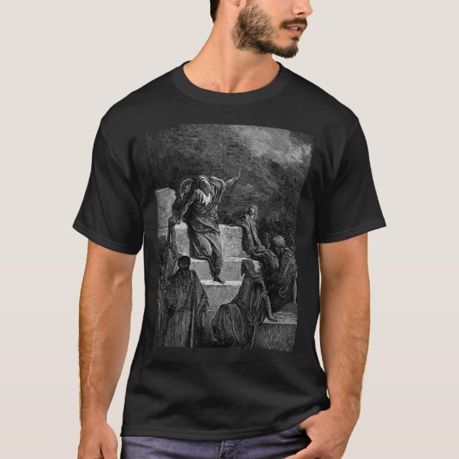 Camiseta Jeremiah Gustave Dore Arte Bíblica (Frente)