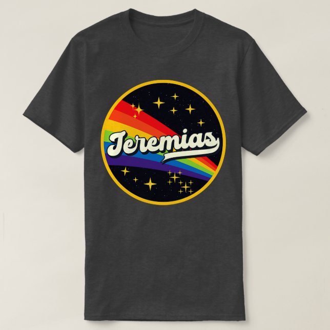 Camiseta Jeremias Rainbow No Space Vintage Style (Frente do Design)