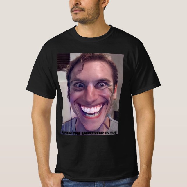 Camiseta Jerma Sus quando o impostor é o sus! Amogus Meme (Frente)