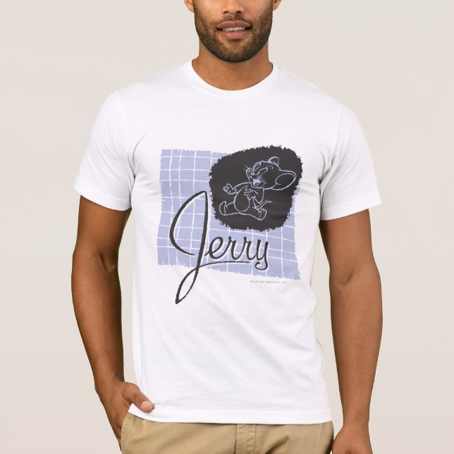 Camiseta Jerry Black and Blue Script (Frente)
