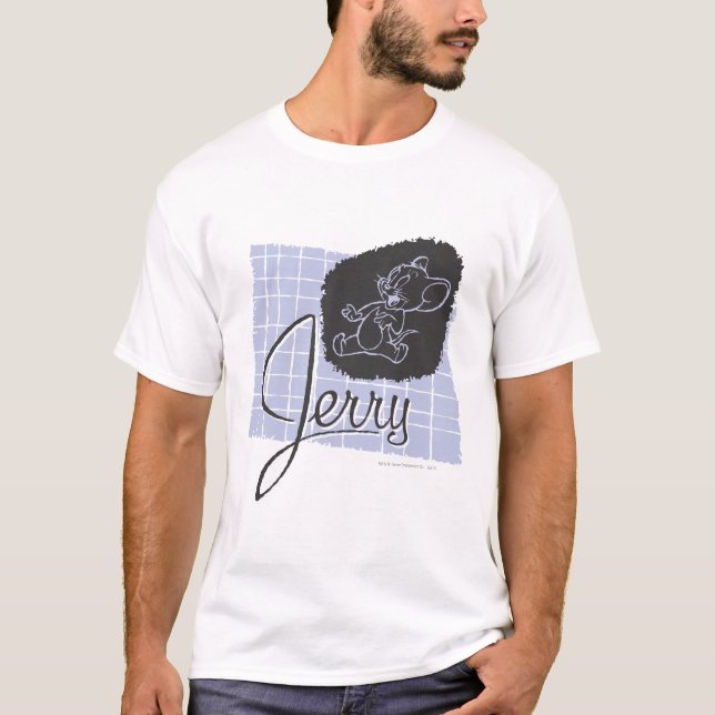 Camiseta Jerry Black e Blue Script (Frente)