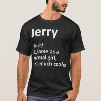 Camiseta JERRY Definição Nome Personalizado Funny Birthday