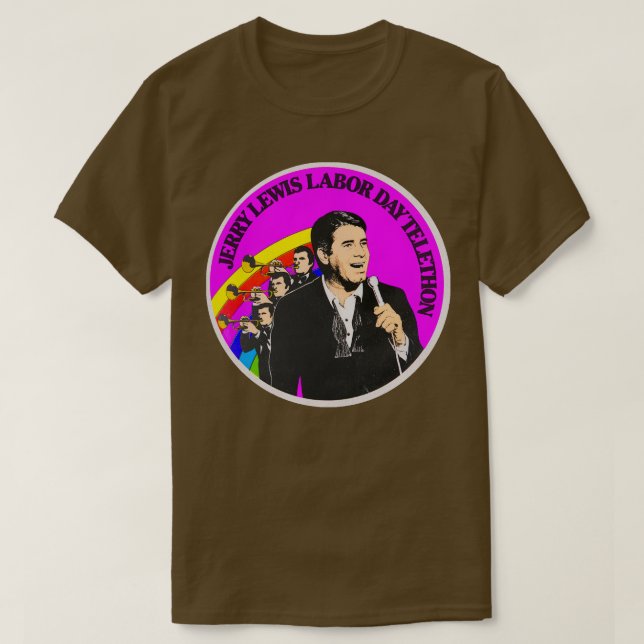 Camiseta Jerry Lewis Labor Day Telethon (Frente do Design)