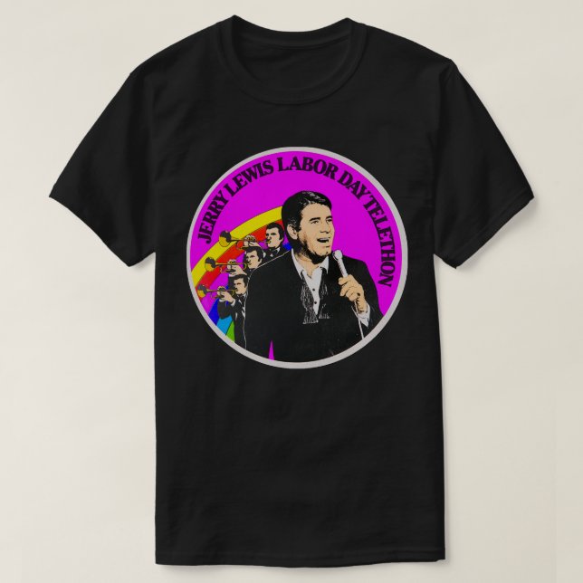 Camiseta Jerry Lewis Labor Day Telethon (Frente do Design)