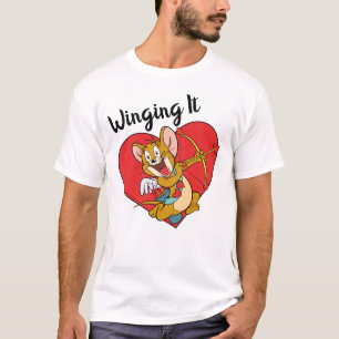 Camiseta Jerry Mouse vestido de Namorados Cupido
