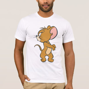 Camiseta Jerry que olha irritado para trás