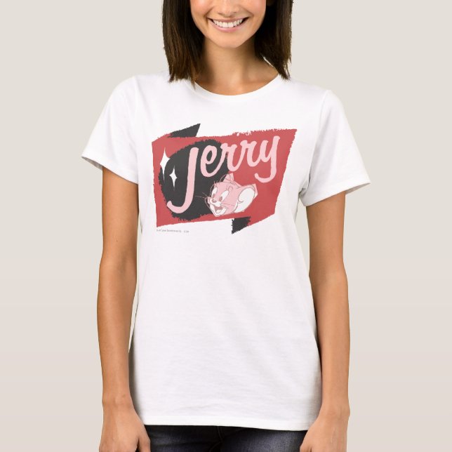Camiseta Jerry Red and Black Logo (Frente)