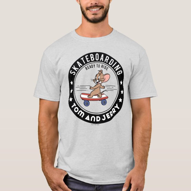 Camiseta Jerry Skateboard - Pronto Para Ir (Frente)