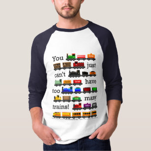 Camiseta Jérsei demais dos trens