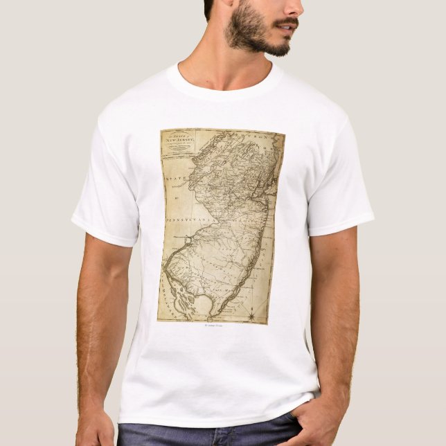 Camiseta Jérsei novo de JerseyPanoramic MapNew (Frente)