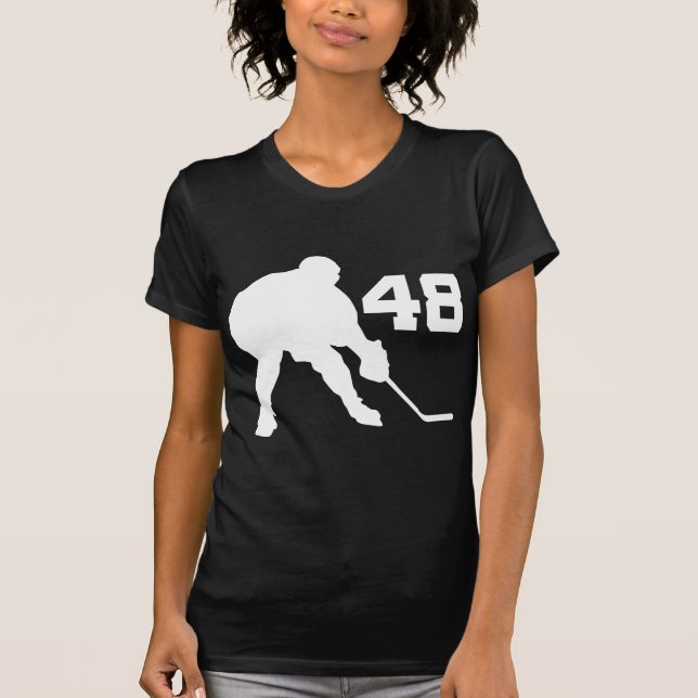 Camiseta Jérsei número 48 do jogador de hóquei em gelo (Frente)