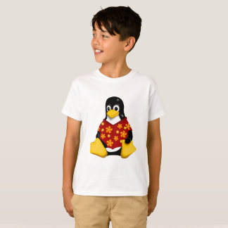 Camiseta Jérsei ocasional de Tagless dos miúdos de Tux