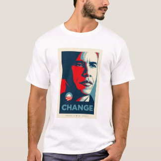 Camiseta jérsei preto e vermelho de obama