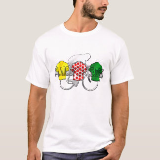 Camiseta Jérseis bolinhas do verde amarelo do ciclismo e do