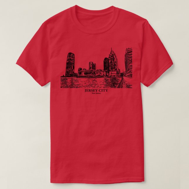 Camiseta Jersey City New Jersey Crewneck Sweet (Frente do Design)