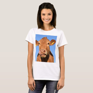 Camiseta Jersey Cow Licenciando seu Nariz